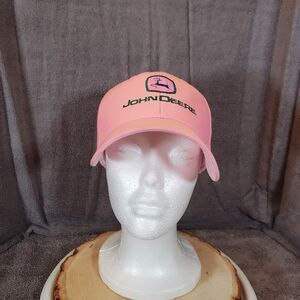 John Deere Strapback Baseball Cap One Size Fits All Pink
